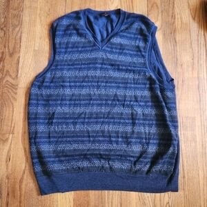Brooks Brothers Navy Extra Fine Merino Wool Vest XXL